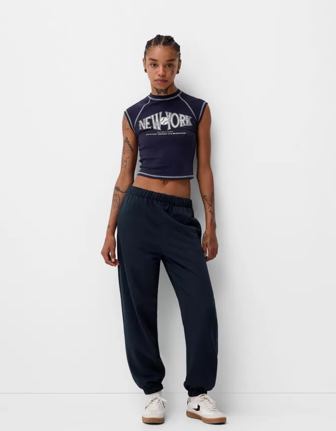 Pantaloni de trening de pluș Pantaloni de trening de pluș