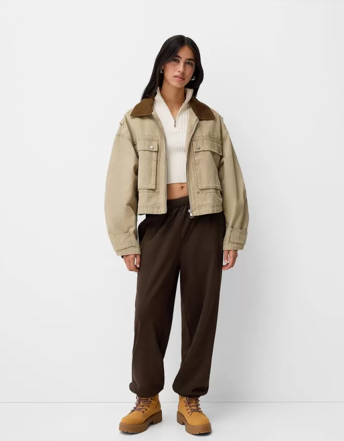 Pantaloni de trening de pluș Pantaloni de trening de pluș