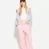 Pantaloni din amestec de in cu bandă elastică în talie Pantaloni din amestec de in cu bandă elastică în talie