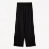 Pantaloni din amestec de in cu bandă elastică în talie Pantaloni din amestec de in cu bandă elastică în talie