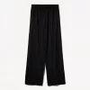 Pantaloni din amestec de in cu bandă elastică în talie Pantaloni din amestec de in cu bandă elastică în talie
