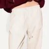 Pantaloni din amestec de in cu bandă elastică în talie Pantaloni din amestec de in cu bandă elastică în talie