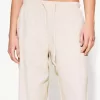 Pantaloni din amestec de in cu bandă elastică în talie Pantaloni din amestec de in cu bandă elastică în talie