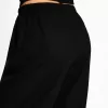 Pantaloni din amestec de in cu bandă elastică în talie Pantaloni din amestec de in cu bandă elastică în talie