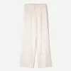 Pantaloni din amestec de in cu bandă elastică în talie Pantaloni din amestec de in cu bandă elastică în talie
