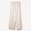 Pantaloni din amestec de in cu bandă elastică în talie Pantaloni din amestec de in cu bandă elastică în talie