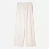 Pantaloni din amestec de in cu bandă elastică în talie Pantaloni din amestec de in cu bandă elastică în talie