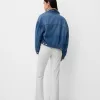 Pantaloni evazați de pluș