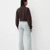 Pantaloni evazați de pluș