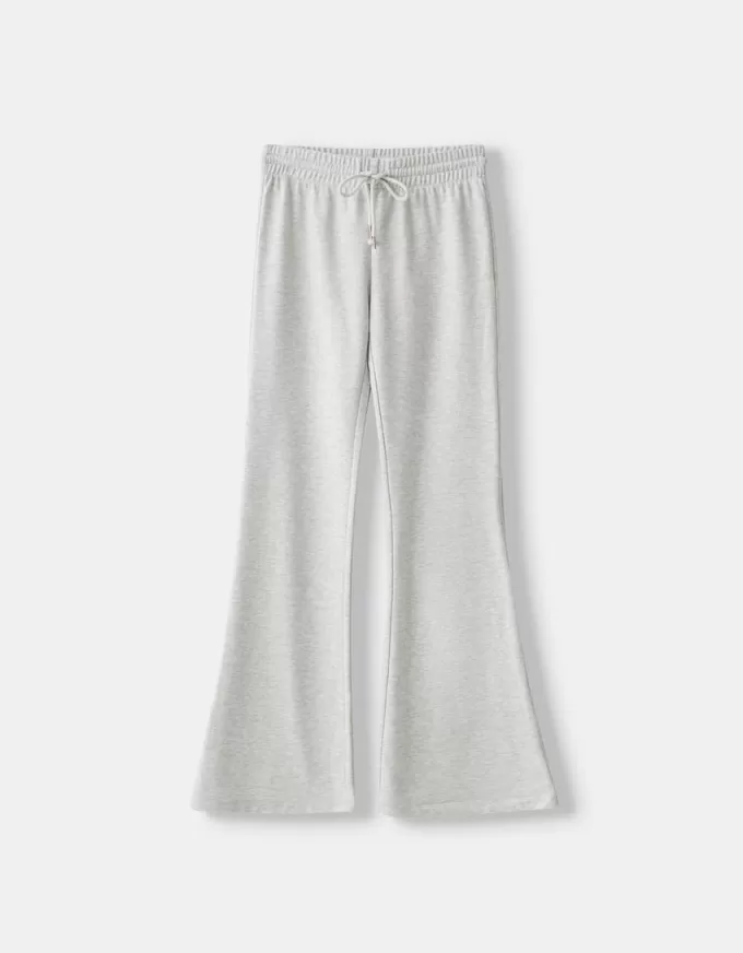 Pantaloni evazați de pluș