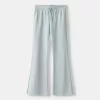 Pantaloni evazați de pluș