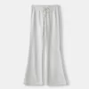 Pantaloni evazați de pluș Pantaloni evazați de pluș