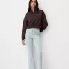 Pantaloni evazați de pluș Pantaloni evazați de pluș