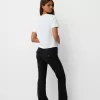 Pantaloni evazați din twill