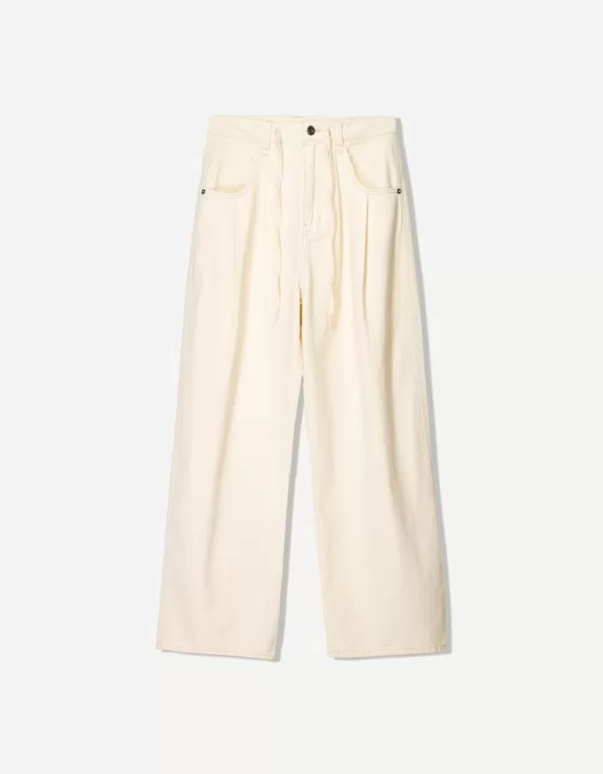Pantaloni fluidi cu darts
