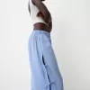 Pantaloni fluidi cu legături laterale Pantaloni fluidi cu legături laterale