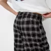 Pantaloni în carouri cu potrivire dreaptă Pantaloni în carouri cu potrivire dreaptă