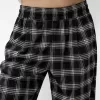 Pantaloni în carouri cu potrivire dreaptă Pantaloni în carouri cu potrivire dreaptă