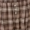 Pantaloni în carouri cu potrivire dreaptă Pantaloni în carouri cu potrivire dreaptă