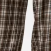Pantaloni în carouri cu potrivire dreaptă Pantaloni în carouri cu potrivire dreaptă