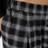 Pantaloni în carouri cu potrivire dreaptă Pantaloni în carouri cu potrivire dreaptă