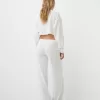 Pantaloni largi cu coaste la atingere moale Pantaloni largi cu coaste la atingere moale