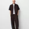 Pantaloni largi cu dungi laterale Pantaloni largi cu dungi laterale