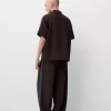 Pantaloni largi cu dungi laterale Pantaloni largi cu dungi laterale