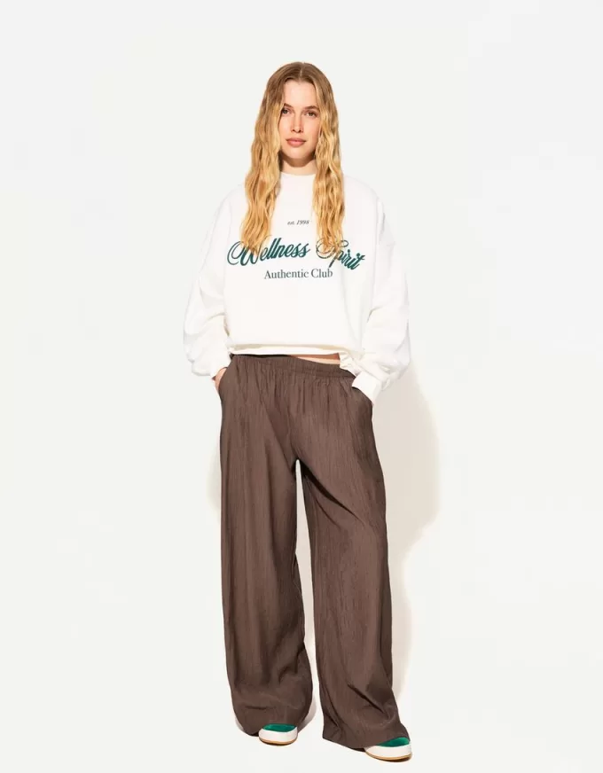 Pantaloni largi cu șnur Pantaloni largi cu șnur
