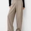 Pantaloni largi cu talie joasă Pantaloni largi cu talie joasă