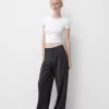 Pantaloni largi cu talie joasă Pantaloni largi cu talie joasă