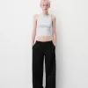 Pantaloni largi cu talie joasă Pantaloni largi cu talie joasă
