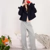 Pantaloni largi cu talie joasă Pantaloni largi cu talie joasă