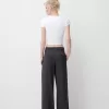 Pantaloni largi cu talie joasă Pantaloni largi cu talie joasă