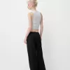 Pantaloni largi cu talie joasă Pantaloni largi cu talie joasă