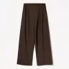 Pantaloni largi cu talie joasă Pantaloni largi cu talie joasă