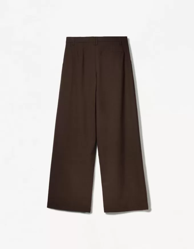 Pantaloni largi cu talie joasă Pantaloni largi cu talie joasă