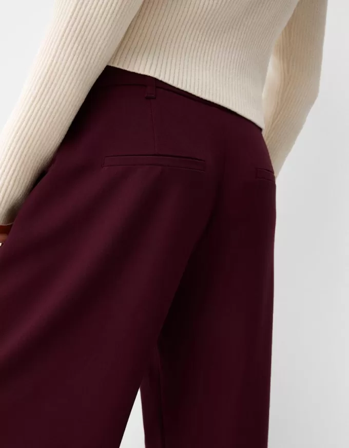 Pantaloni largi cu talie joasă Pantaloni largi cu talie joasă