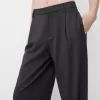 Pantaloni largi cu talie joasă Pantaloni largi cu talie joasă