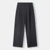 Pantaloni largi cu talie joasă Pantaloni largi cu talie joasă