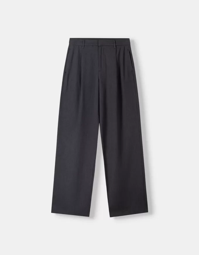 Pantaloni largi cu talie joasă Pantaloni largi cu talie joasă