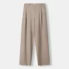 Pantaloni largi cu talie joasă Pantaloni largi cu talie joasă
