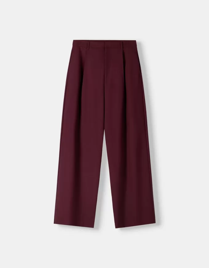 Pantaloni largi cu talie joasă Pantaloni largi cu talie joasă