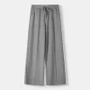Pantaloni largi la atingere moale