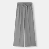 Pantaloni largi la atingere moale