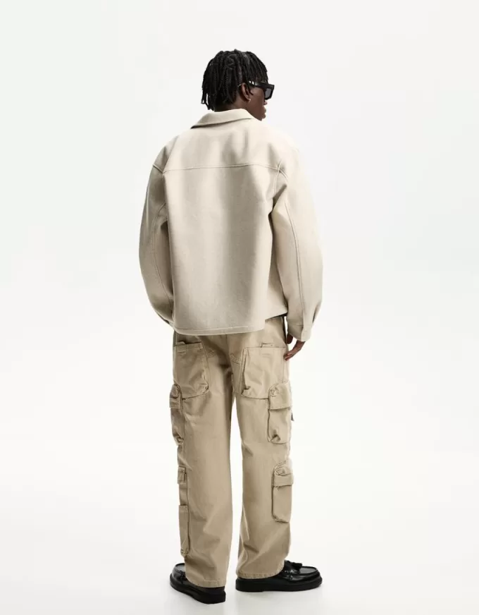 Pantaloni largi multi-cargo