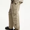 Pantaloni largi multi-cargo