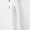 Pantaloni lați cu relief în relief Pantaloni lați cu relief în relief