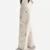 Pantaloni multicargo cu picioare largi Pantaloni multicargo cu picioare largi