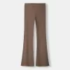 Pantaloni pantaloni evazați cu coaste Pantaloni pantaloni evazați cu coaste